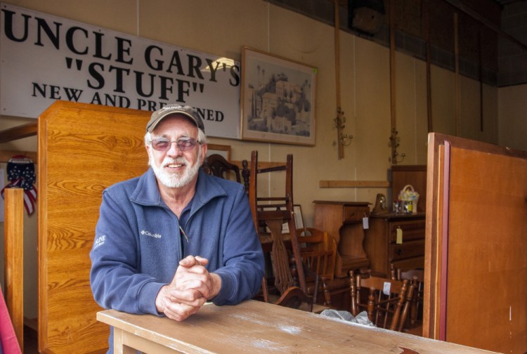 Gary Leighton, shown June 6 in his shop, Uncle Gary's Stuff, was one of the Augusta business owners who raised concerns about a proposed secondhand shop ordinance as it was written originally.