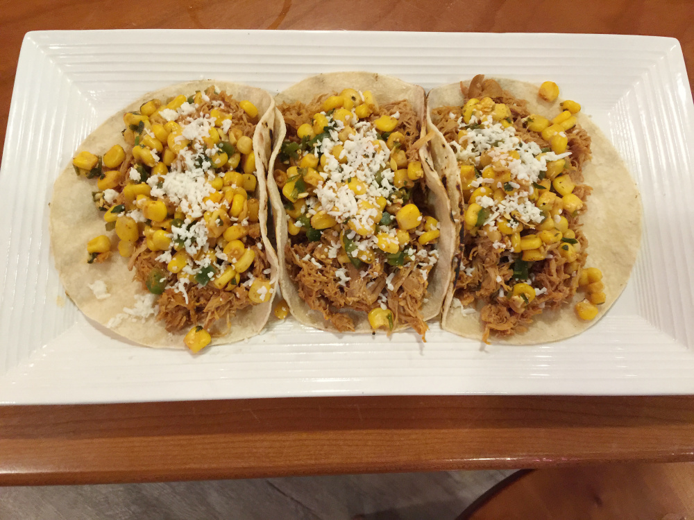 Chipotle chicken tacos