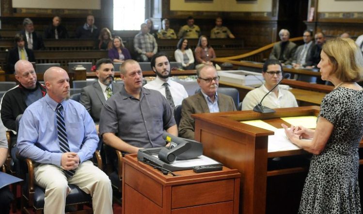 Justice Nancy Mills speaks Nov. 14, 2016, to graduates of the Veterans and Co-Occurring Disorders Court at the Capital Judicial Center in Augusta. The special court programs will be the topic of discussion Wednesday during a forum at the University of Maine at Augusta.