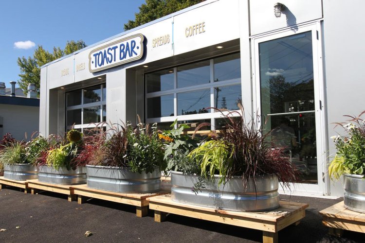 Scratch Baking Co. will open its Toast Bar in the next few weeks at 205 Broadway in South Portland.   Photo by Melanie Sochan/The Forecaster