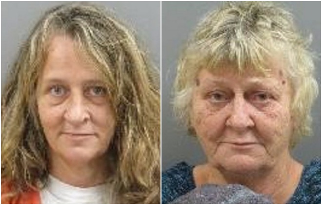 Kimberly Reynolds, left, Carol Day, right