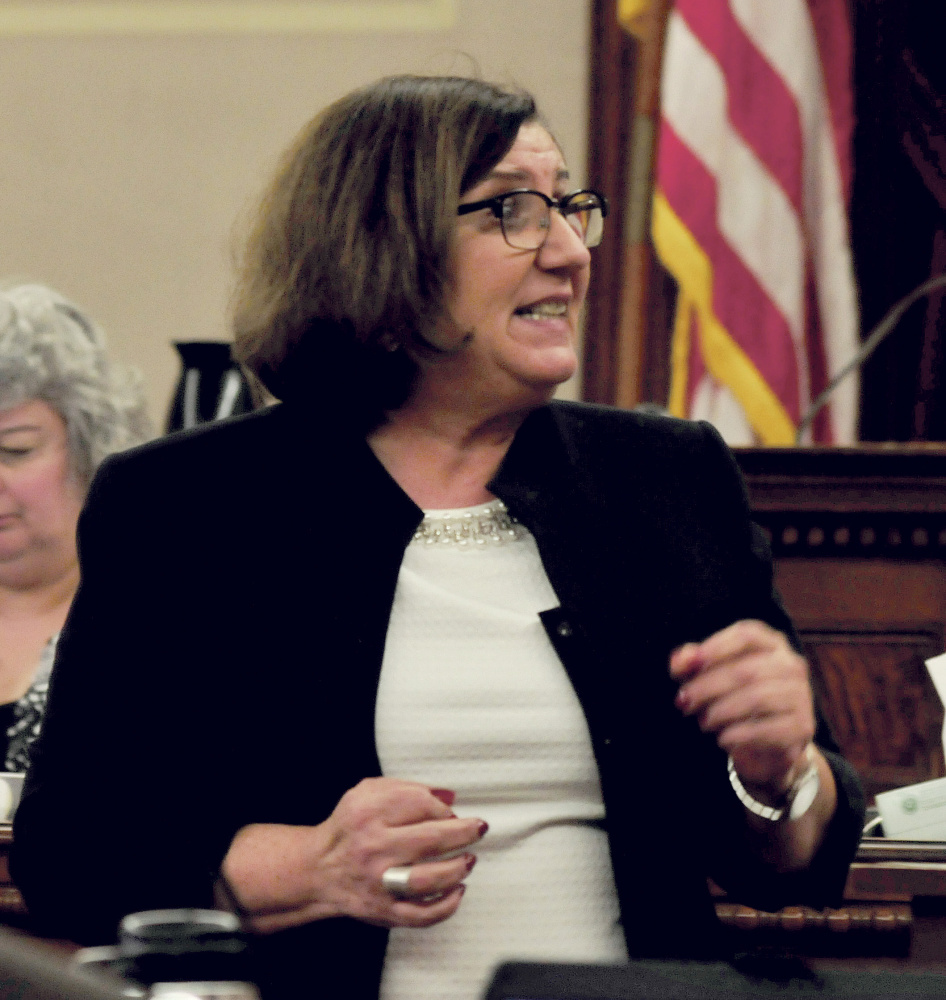 Assistant District Attorney Leanne Zainea makes opening statements last week in the trial of Miranda Hopkins of Troy for manslaughter in Waldo County Superior Court in Belfast. The jury found Hopkins guilty Tuesday night.