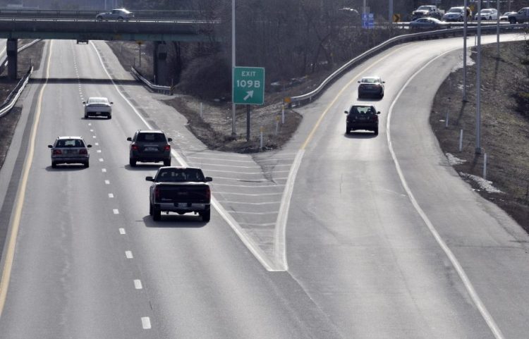 Southbound drivers should take exit 109B from Interstate 95 to Western Avenue to avoid traffic delays while the state works on an overpass at exit 109A.