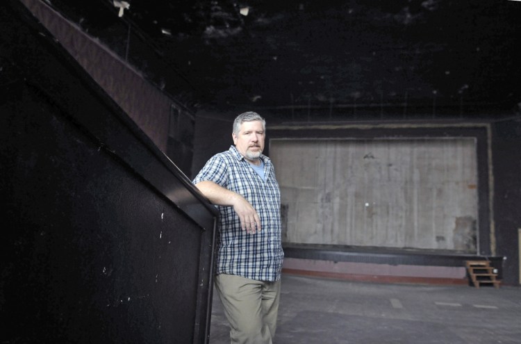 Mike Miclon in the main theater of Johnson Hall on Sept. 8, 2016. Kennebec Savings Bank is stepping up to partner with Johnson Hall on its planned opera house renovation by committing to acquire tax credits, some of which may be reduced or eliminated in the Republican tax plan.