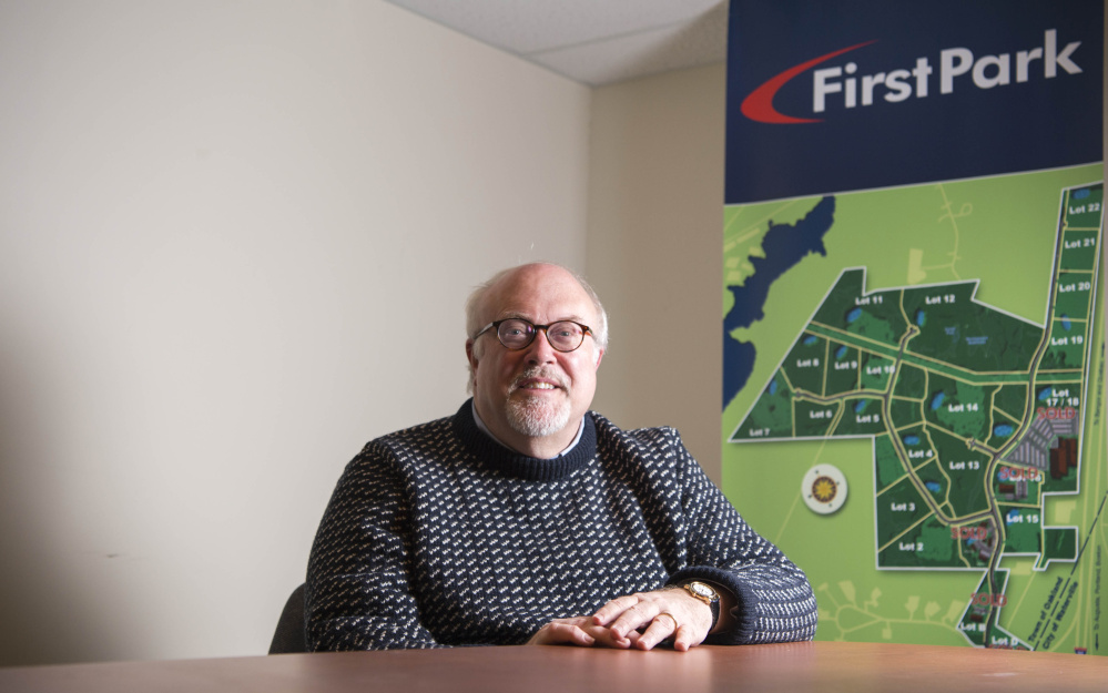 Jim Dinkle, executive director of FirstPark, poses for a portrait Tuesday in the conference room at the FirstPark offices in Oakland.