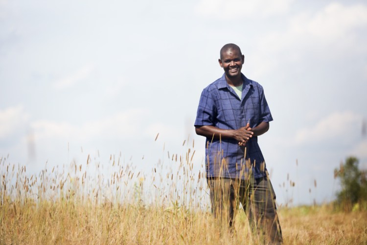 Hussein Muktar at New Roots Cooperative Farm.