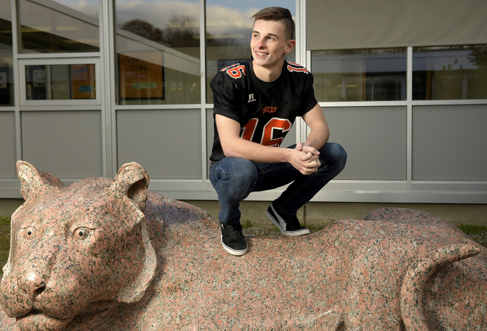 Gardiner senior Collin Foye is the Kennebec Journal Football Player of the Year.
