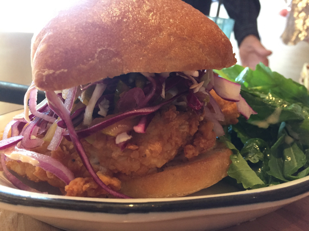 Fried chicken sandwich