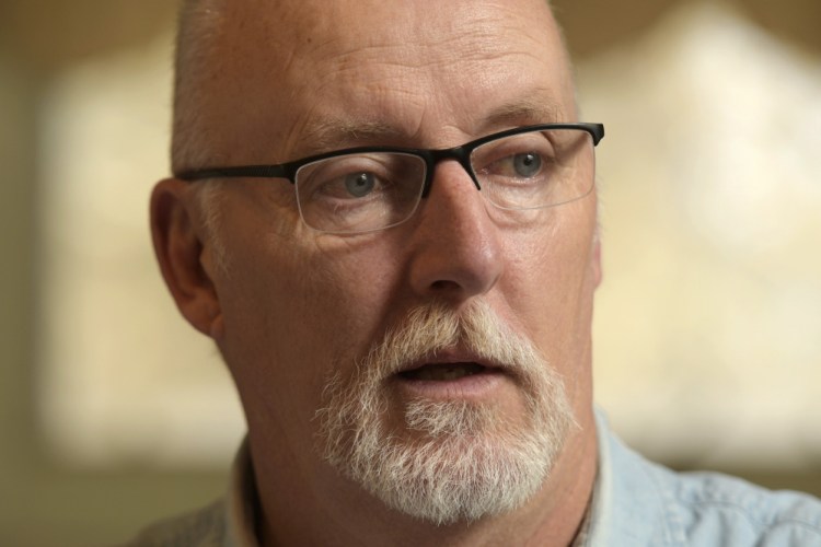 Terrence Marks discusses his disabling kidney illness at his home in West Gardiner.