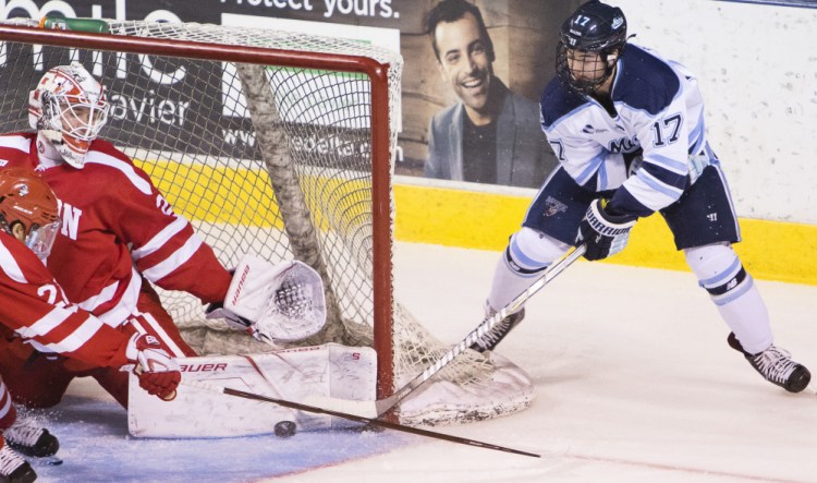 Tim Doherty has at least a point in the last seven games for UMaine, which has gone 6-0-1 in that stretch. Doherty transferred from Brown and was unable to play last season.