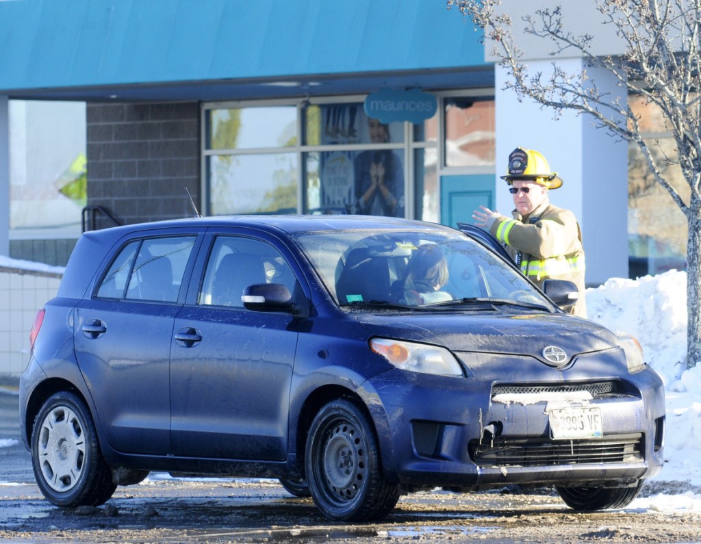 The Augusta Fire Department evacuated stores and parking lots while fighting a propane tank fire Tuesday morning near American Eagle Outfitters store.