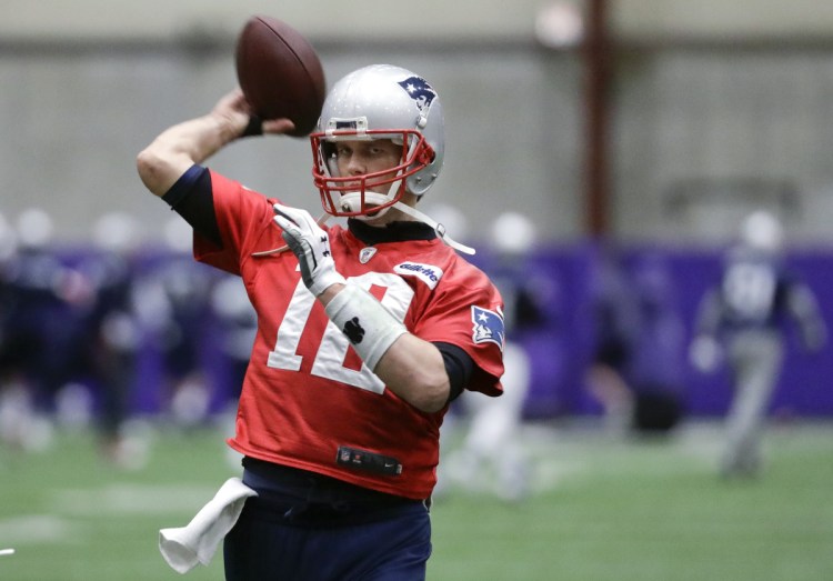 Tom Brady threw six interceptions in a five-game span late in the regular season, but returned to form in the playoffs and now has the Patriots seeking another Super Bowl title Sunday against the Philadelphia Eagles.