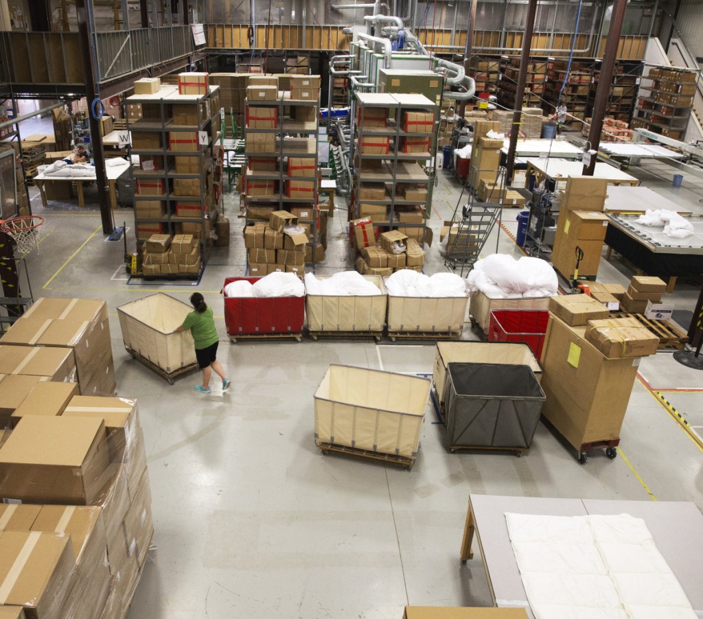 Manufacturing of Cuddledown products will continue in its facility at 14 Yarmouth Junction. The company's product line includes high-end bedding, sleepwear and home decor.