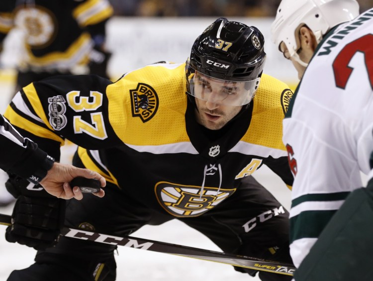 Patrice Bergeron is still as good as ever as a defensive forward, but this season he has become one of the NHL's top goal scorers – with 17 goals in his last 19 games and 27 for the season.