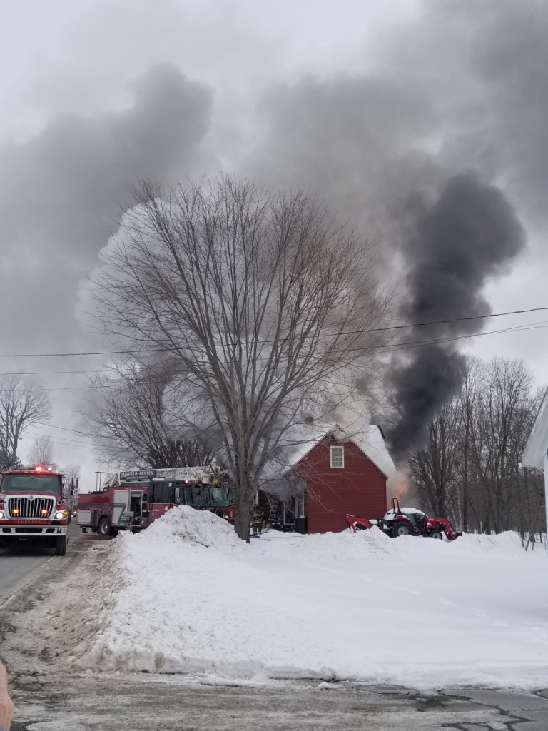 A single-family home on Clinton Avenue in Benton was deemed a total loss after it caught fire Friday morning.