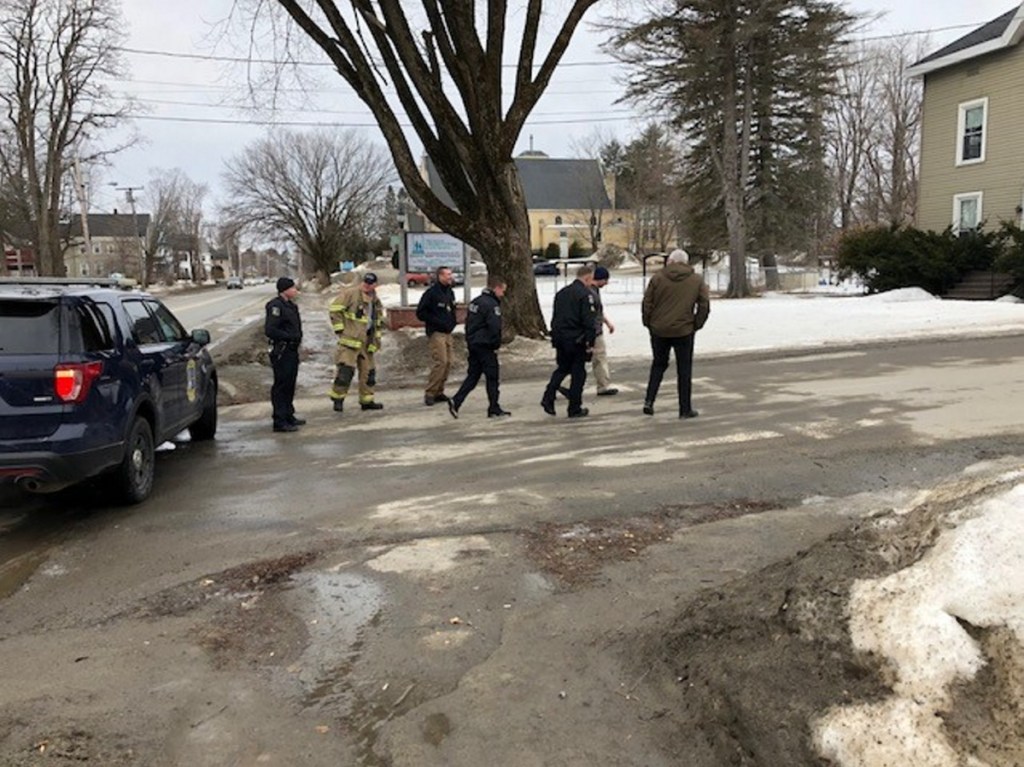 Waterville police, fire and rescue personnel responded to a bomb scare Thursday morning at the Maine Children's Home for Little Wanderers. The word "bomb" had been written on a plastic bucket and left in the entryway of one of the buildings.