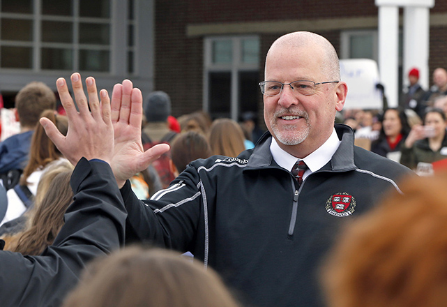 Former Scarborough High School principal David Creech has been hired for an interim position at Winthrop High School.