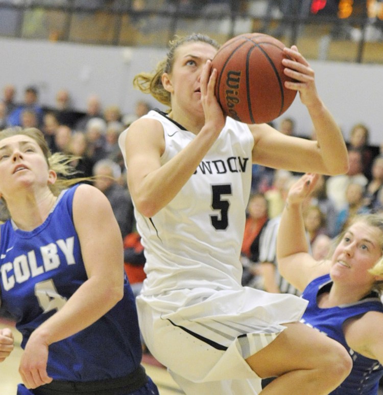 Kate Kerrigan is the only player in Bowdoin history with more than 900 points, 600 rebounds, 300 assists and 200 steals in her career.