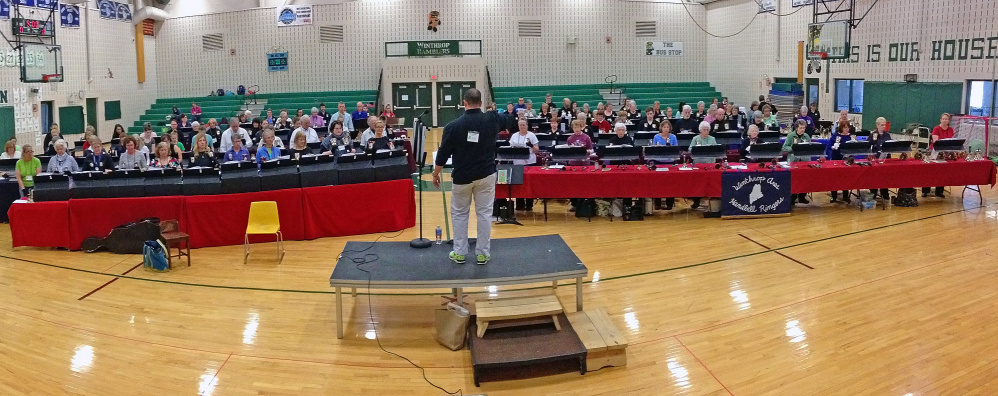Ringers from all over the state gathered at Winthrop High School for the 2016 Maine Spring Ring.