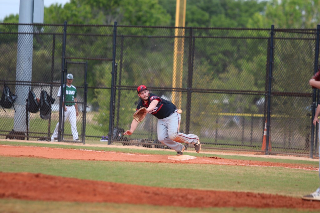 Thomas' Alex Curtis dives for a ball during a recent game in Florida.