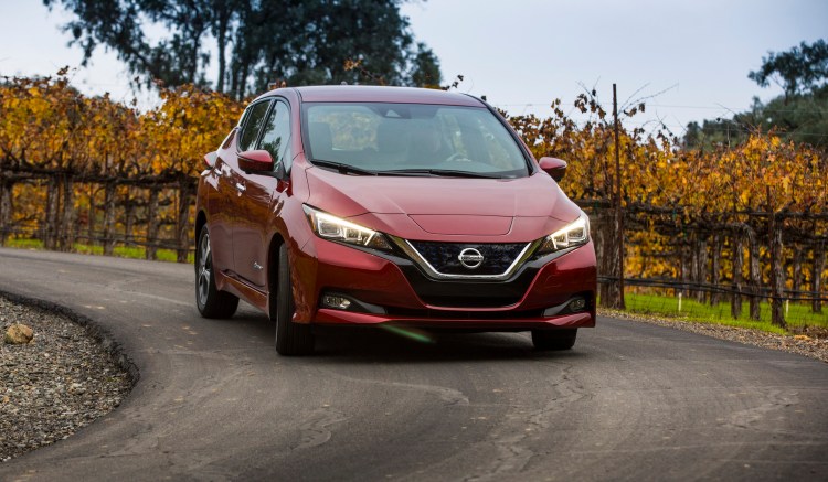 The 2018 Nissan Leaf. 