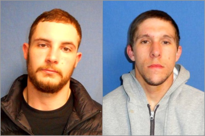 Dylan Hendsbee, left, Steve Madsen, right