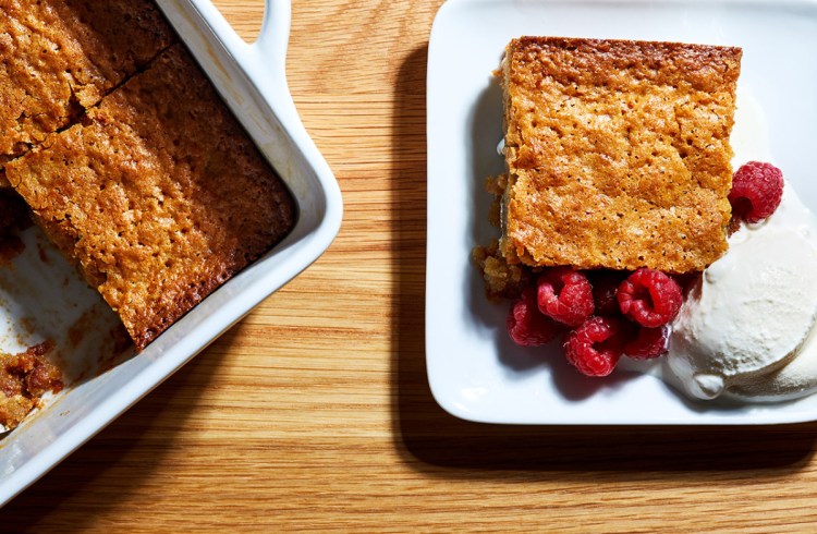 Warm Blondie Pudding Cake
