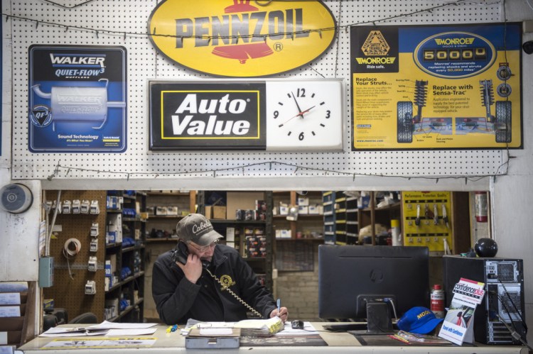 Randy Belanger, owner of Harry J. Smith Co., stands for a portrait Tuesday at the Sanger Street location. The business, which is celebrating 100 years of operation, has been named Business of the Year by the Mid-Maine Chamber of Commerce.
