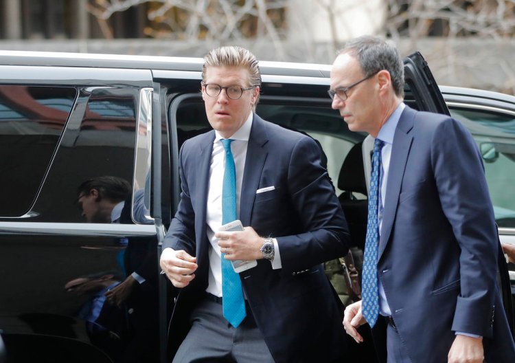 Alex van der Zwaan arrives at Federal District Court in Washington, D.C., Tuesday. 