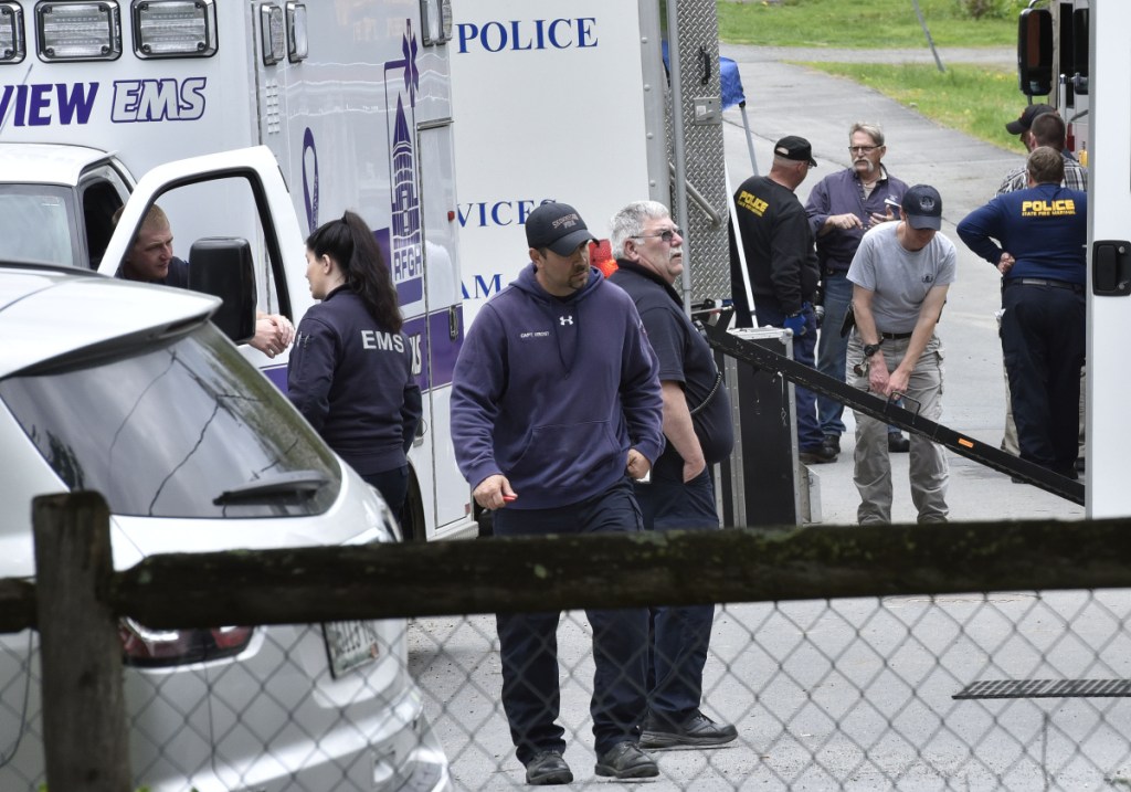 Investigators with the Office of State Fire Marshall, state and the Skowhegan police and fire departments converged at 15 Summer St. on Sunday to investigate homeowner Philip Ewing and explosive-making materials found in the home.