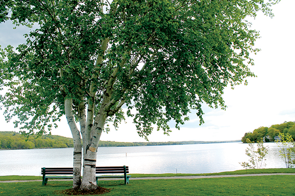 Locals and visitors enjoy the lovely water views in 
Winthrop. Contributed photo