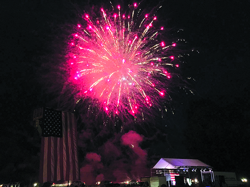 Central Maine 4th of July fireworks last year at the Clinton Fairgrounds. Central Maine 4th of July photo