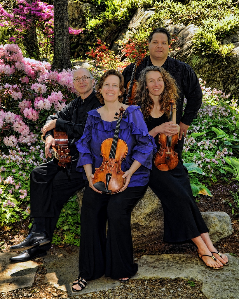 DaPonte String Quartet from left are Myles Jordan, Kristen Monke, Lydia Forbes and Ferdinand Liva, left to right.