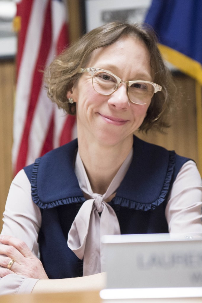 City councilor Lauren Lessing at the City Council Chambers during a city council meeting on April 3.