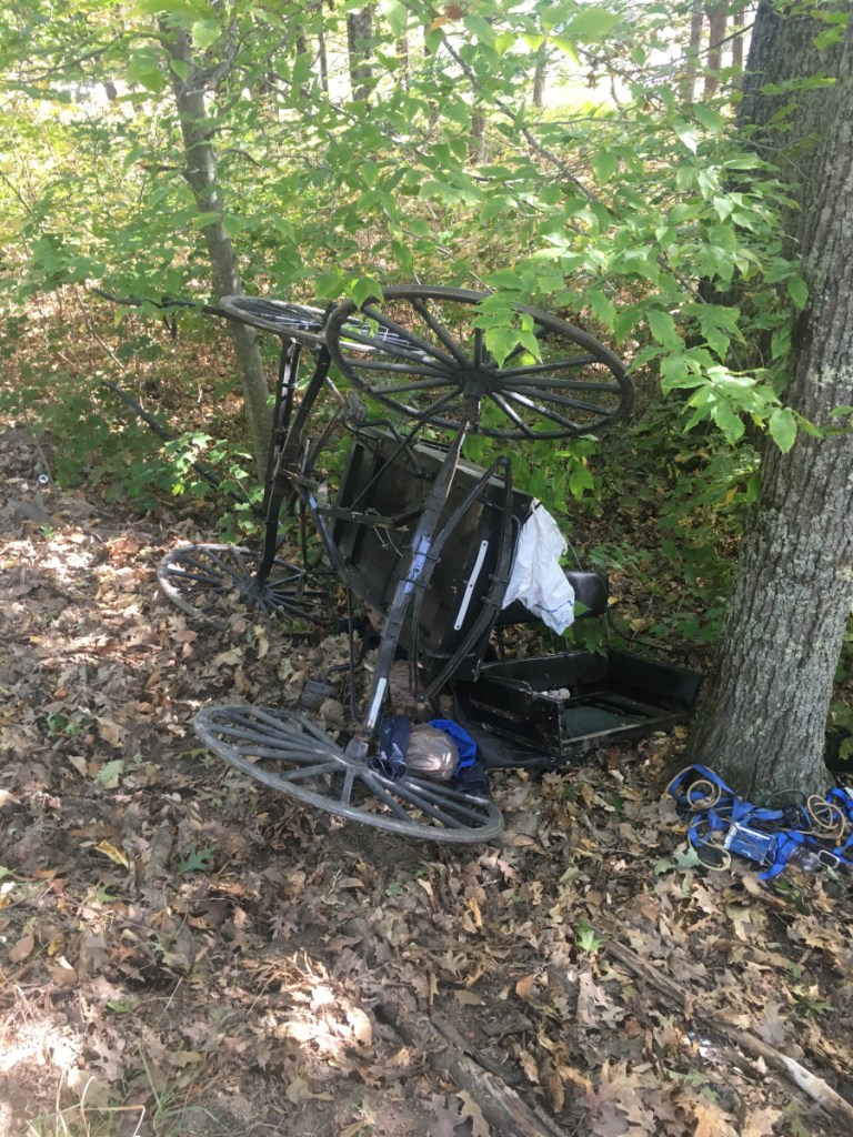 A sport utility vehicle hit an Amish buggy on Oct. 4, 2017, in Whitefield, prompting town officials to discuss possible additional safety measures on town roads.