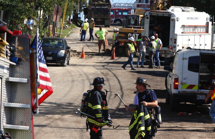 A report of a gas leak has closed a section of Walnut Street from Washington Avenue and North Street. 
