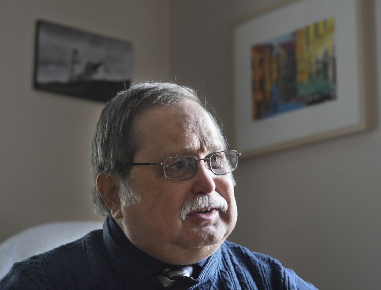 Keith Ludden, of oralhistoryandfolklife.org, at his Augusta home on Sept. 10.