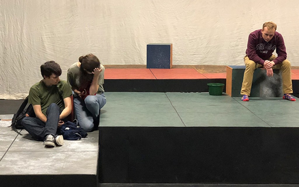 Theatre UMF students in fall production of "The Curious Incident of the Dog in the Night-time."