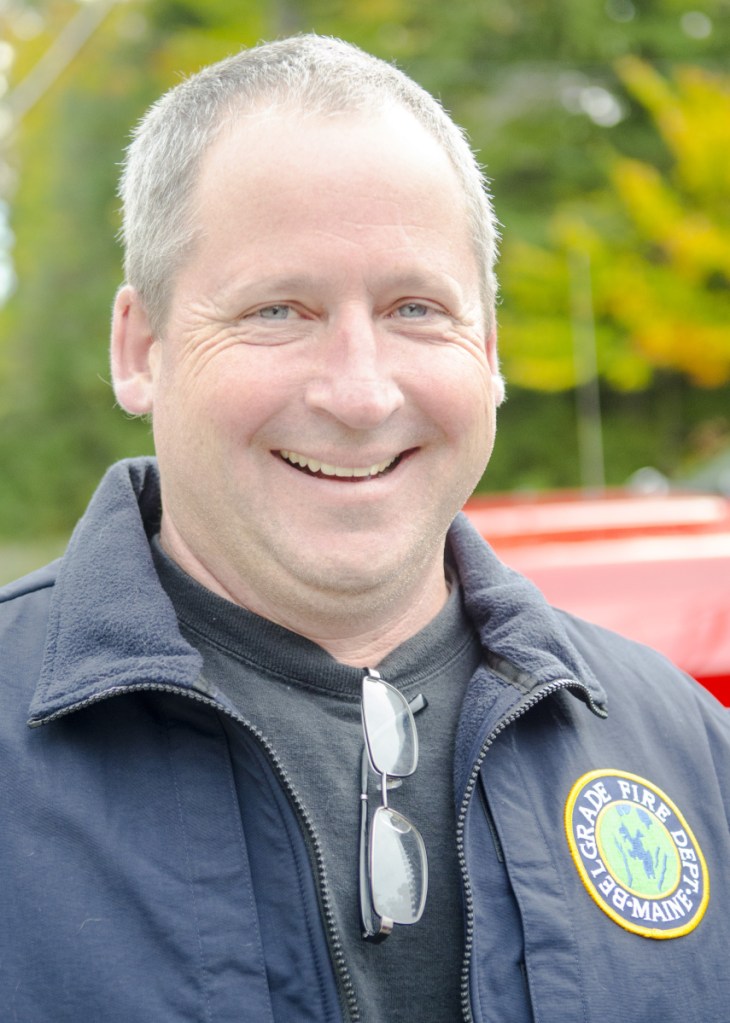 Belgrade Fire Chief Dan MacKenzie poses for a portrait Monday at the Pulsifer Fire Station in Belgrade.