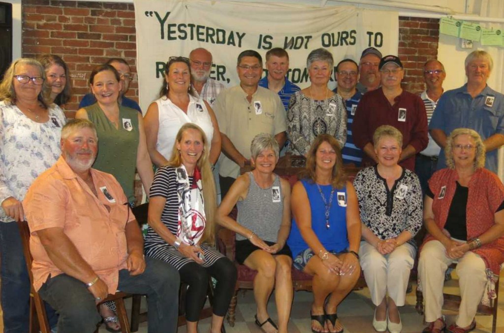 Sitting from left are Carroll Clark, Lori McKinley, Susan Gray, Brenda Mullin, Bethany Paradis and Carol Campbell. Standing from left are Pamela Jackson, Jill Low, Penny Wyatt, Clayton Stevens, Lori Ward, Jim Lightbody, James Bissesti, Mark Campbell, Pamela Ewing, Randy Begin, Bruce Manzer, Robert Moody, Dale Mullin and Ron Dawes.