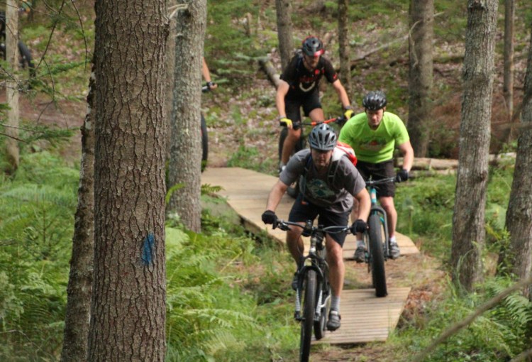 Organizations are throwing a party to debut four new miles of trails at Brunswick Landing.