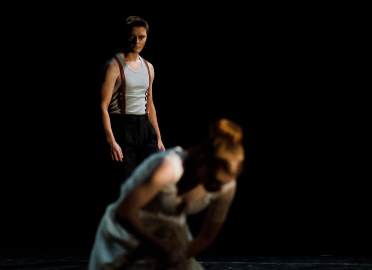 Dancers appear in a scene from Portland Ballet's "Jack the Ripper" Friday in Westbrook.