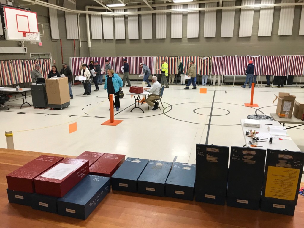 Fairfield Town Clerk Christine Keller said voting Tuesday was "nonstop" at the Fairfield Community Center.