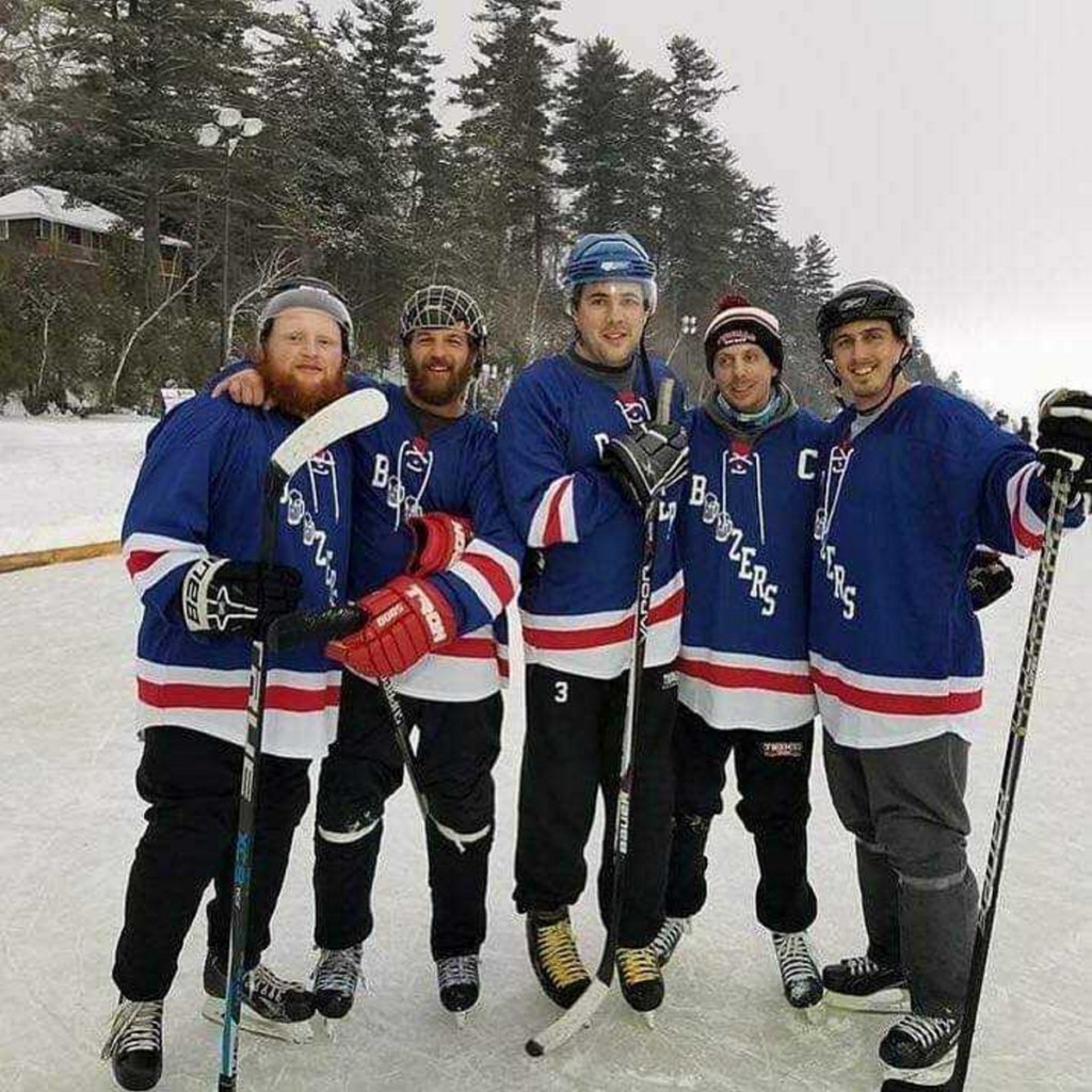 Team Boozers took part in the 2018 tournament Feb. 9-11. From left are Danny Sanford, Ben Caston, Scott Dumas, Joseph Caraglia and Charlie Hodgdon.