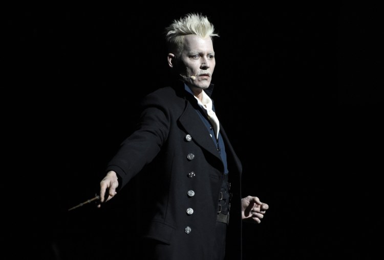 Johnny Depp portrays Gellert Grindelwald in the upcoming "Fantastic Beasts" sequel.