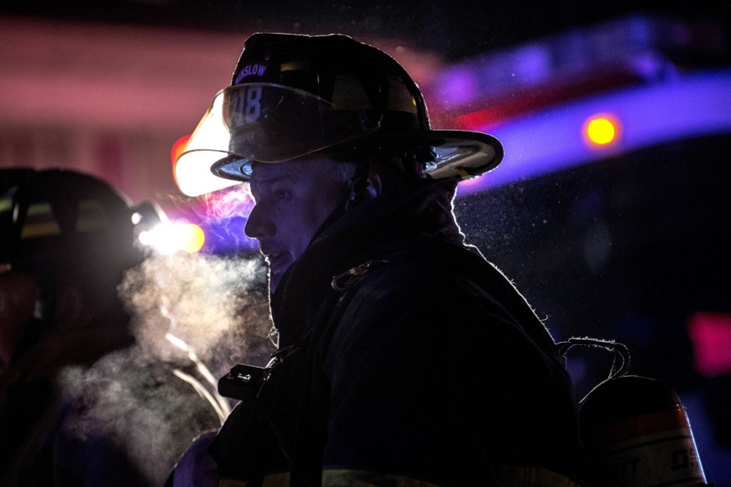 Firefighters from Waterville and Winslow fire departments responded to a duplex fire on Green Street in Waterville on Saturday. Investigators converged on the scene Monday to determine the cause of the fire.