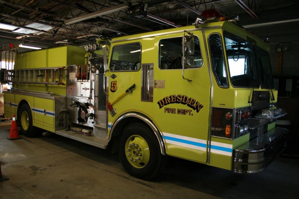 Engine 5, a 1985 Spartan Pumper Truck.