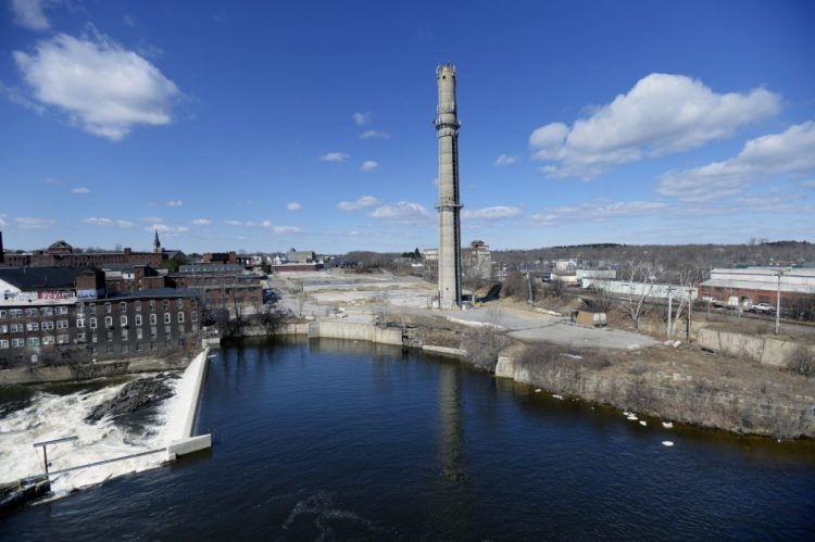 The Maine Energy trash incinerator was located on this 8½-acre riverfront property in Biddeford, shown in 2014. It was removed in 2012, and the city's downtown has seen a development boom in the years since. 