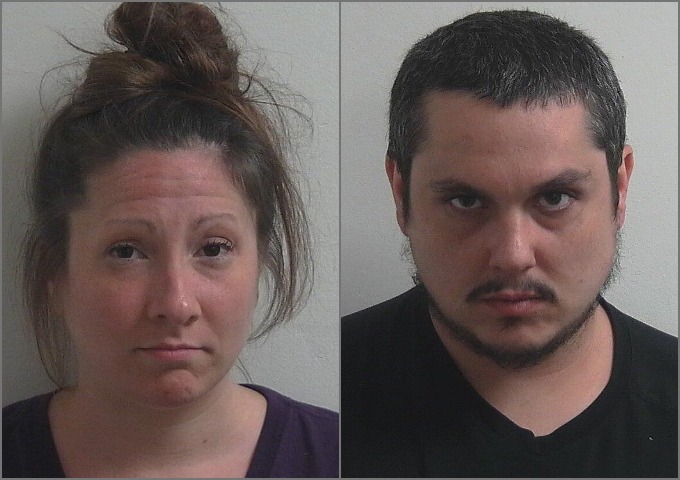 Bethany Ringuette, left, Travis Walker, right