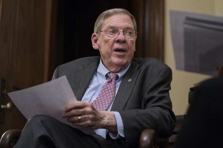 Sen. Johnny Isakson, R-Ga., in 2019. 